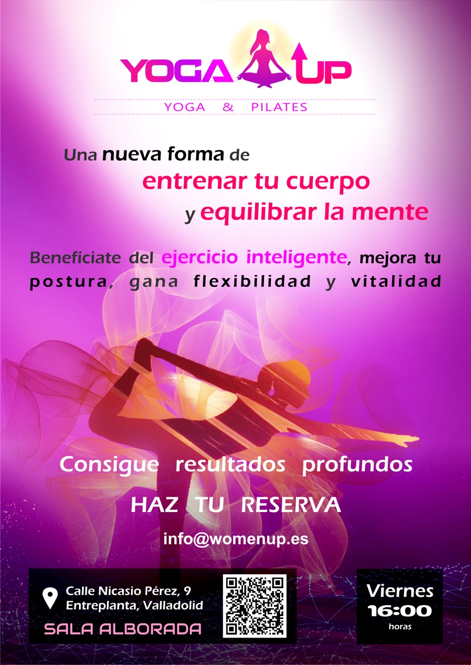 Yoga y Pilates en Valladolid. Sala Alborada